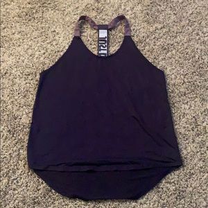 Nike elastika stretchy back tank purple